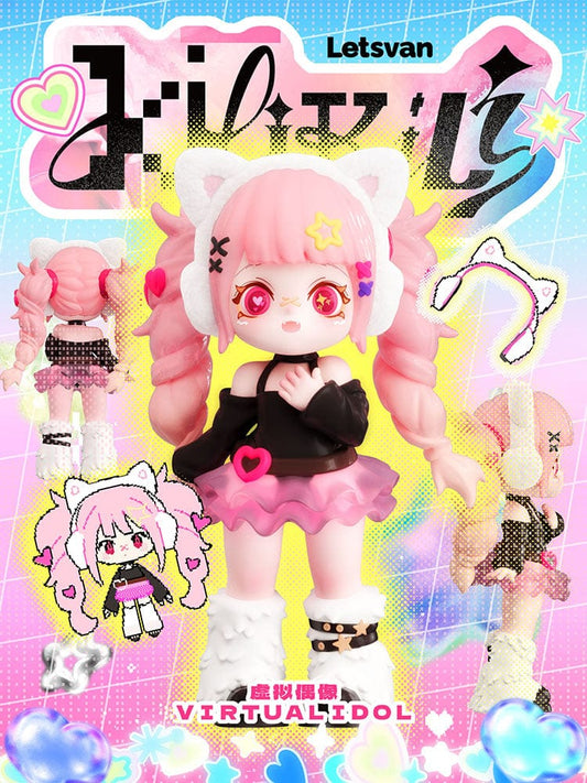 KILIKILI Y2K Online Series Trading Figures, featuring eight characters in diverse Y2K-inspired outfits, capturing the essence of early 2000s fashion with their colorful and eclectic styles.