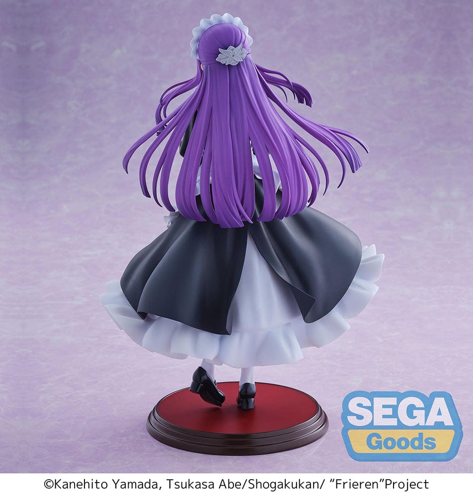 Luminasta Fern Figure from Frieren: Beyond Journey’s End, featuring a maid outfit, flowing hair, and finely detailed sculpting.