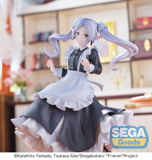 Luminasta Frieren Figure from Frieren: Beyond Journey’s End, featuring a maid outfit, dynamic movement, and intricate sculpting details.
