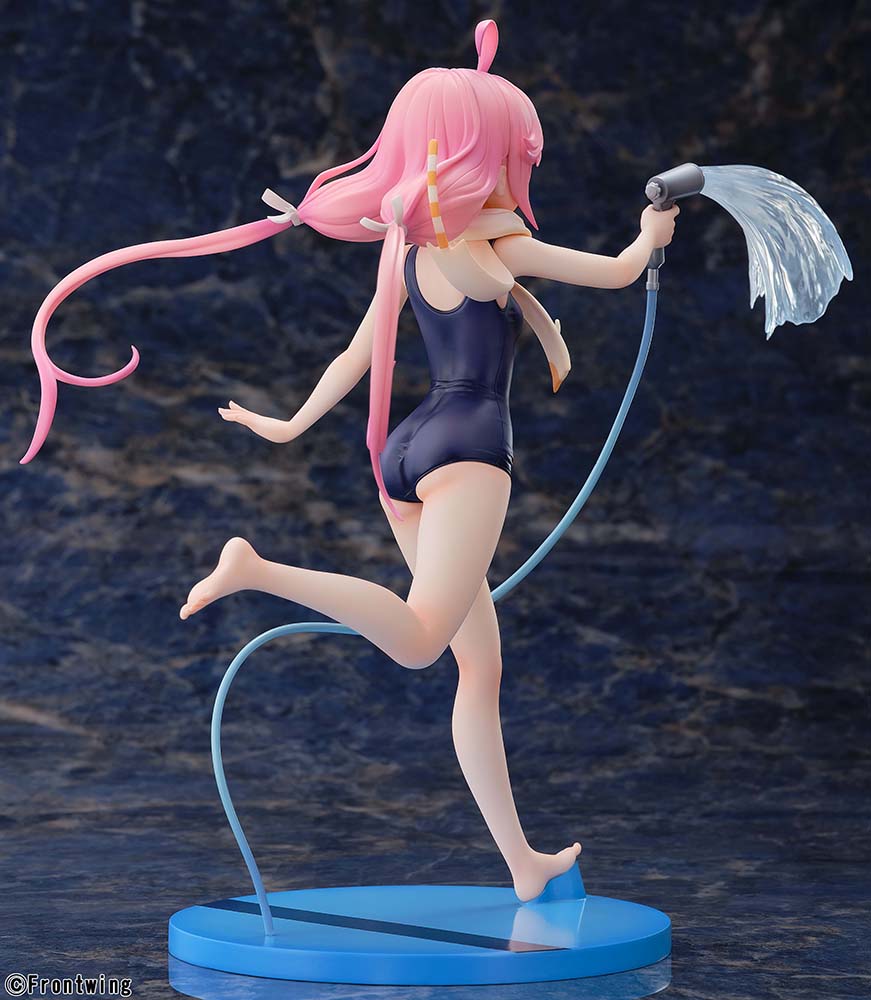 Grisaia: Phantom Trigger Murasaki Ikoma (Swimsuit Ver.) 1/7 Scale Figure, depicting Murasaki in a playful pose with a water gun, dressed in a swimsuit and a casual shirt, perfect for fans of the Grisaia series.