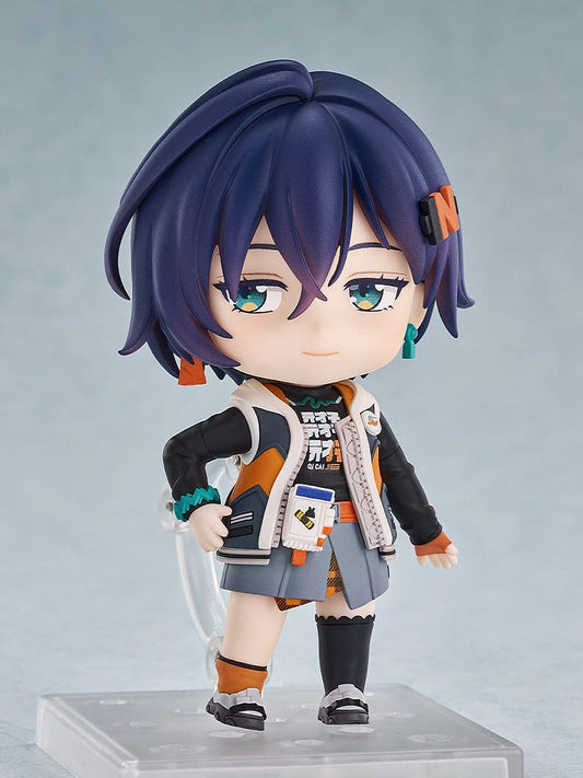 Zenless Zone Zero Nendoroid No.2713 Belle, featuring a winking expression, in a colorful urban outfit with detailed accessories and vibrant hair clips, capturing her cheerful and energetic personality.