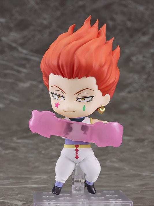Hunter x Hunter Nendoroid No.1444 Hisoka Morow: Meticulously detailed Nendoroid capturing Hisoka's enigmatic charm, with interchangeable face plates and accessories for dynamic poses.