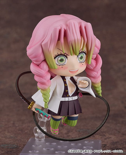 A Nendoroid figurine of Mitsuri Kanroji from Demon Slayer: Kimetsu no Yaiba, Nendoroid No. 2217.