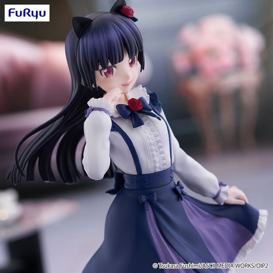 Oreimo 2 Trio-Try-iT Kuroneko Figure in a dancing pose, wearing a navy and white dress with cat ears and a red rose hair accessory.