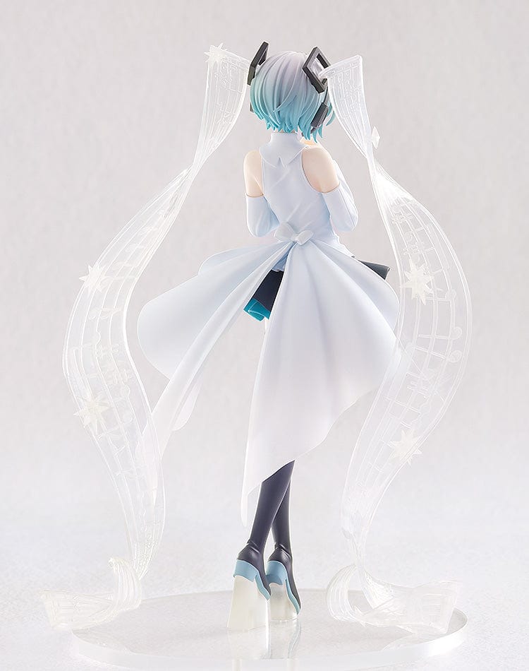 Vocaloid Pop Up Parade Miku Hatsune (Little Missing Stars Ver.) Figure, featuring Miku in an ethereal design with teal hair, expressive eyes, and intricate outfit