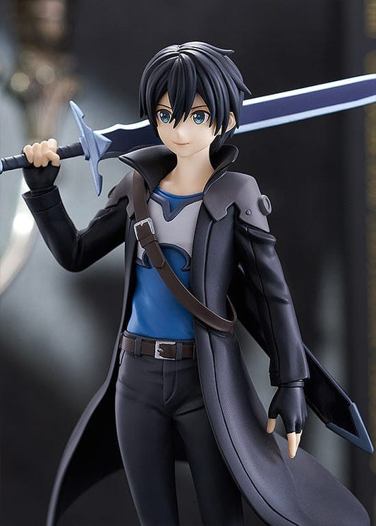 Image: Sword Art Online: Progressive - Aria of a Starless Night Pop Up Parade Kirito (Aria of a Starless Night Ver.) - An intricately detailed collectible figure featuring Kirito in his iconic Aria of a Starless Night attire.