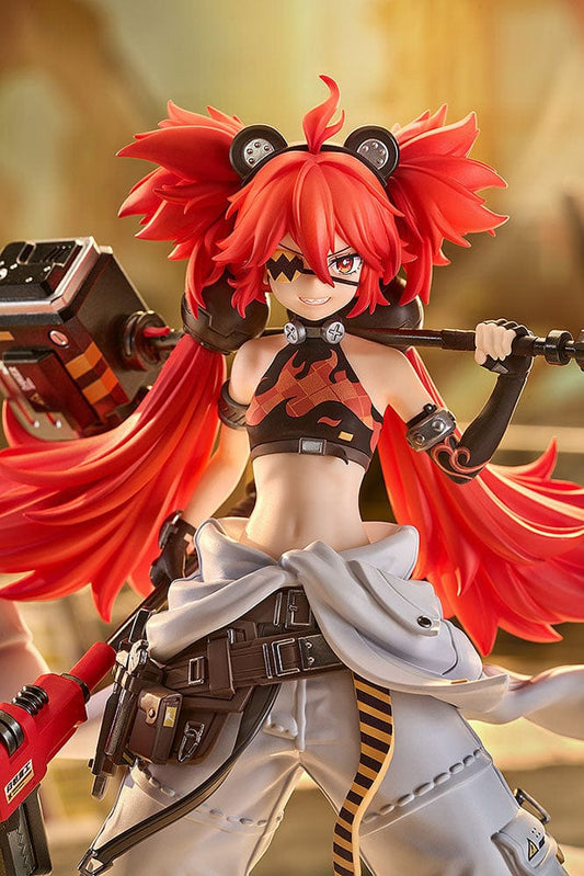 Pop Up Parade SP Koleda Belobog figure from Zenless Zone Zero holding sledgehammer, with red twin-tails and industrial outfit