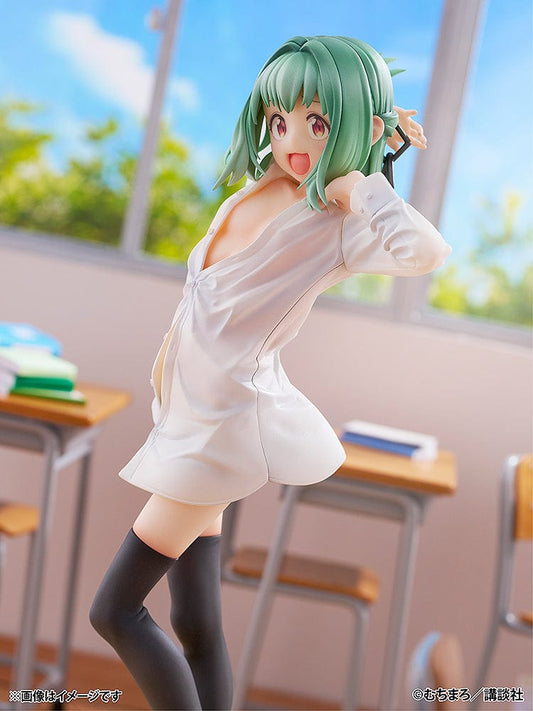 There Is Also a Hole in the Student Organization! Tan Otori 1/7 Scale Figure, featuring the character in a playful pose with a loosely worn shirt and vibrant green hair, on a wooden-textured base.