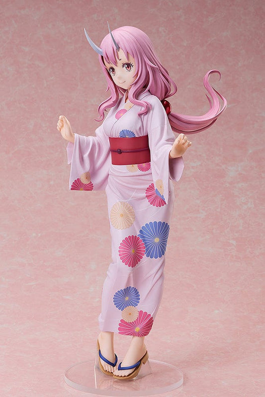 That Time I Got Reincarnated as a Slime Shuna (Yukata Ver.) 1/4 Scale Figure in a pastel pink yukata with floral patterns, flowing pink hair, and signature horns.