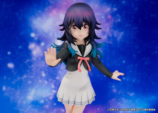 Stardust Telepath Umika Konohoshi 1/7 Scale Figure, featuring Umika in her school uniform with psychic-themed base, waving and smiling.