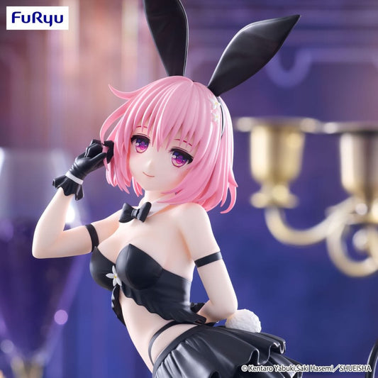 To Love-Ru Darkness Momo Belia Deviluke BiCute Bunnies figure in black bunny outfit with pink hair and heart-shaped tail