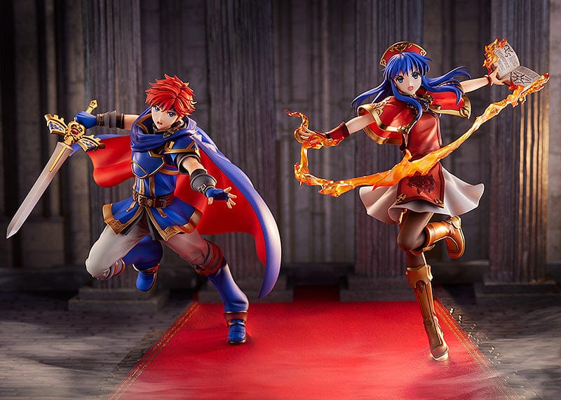 Fire Emblem Roy 1/7 Scale Figure wielding Binding Blade in dynamic battle pose with blue and red armor.