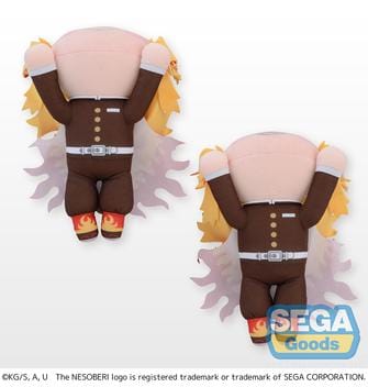 Demon Slayer: Kimetsu No Yaiba - Kyojuro Rengoku - Sega Nesoberi Lay-Down SP Plush
