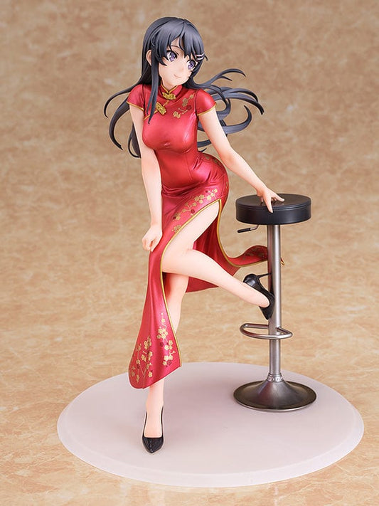 Rascal Does not Dream of Bunny Girl Senpai Mai Sakurajima Chinese Dress 1/7 Scale Figure