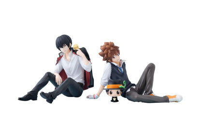 “Katekyo Hitman Reborn G.E.M. Series Tsuna and Hibari Set anime figure collectible with Reborn and Hibird”