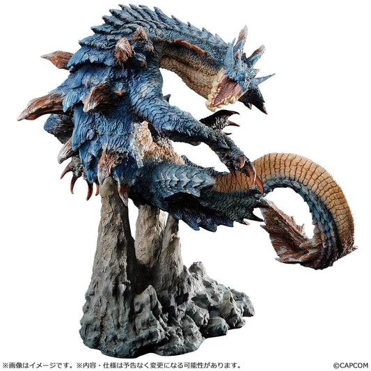 Lagiacrus Creators Model Figure Builder Monster Hunter reissue Capcom dragon leviathan figure on rock base