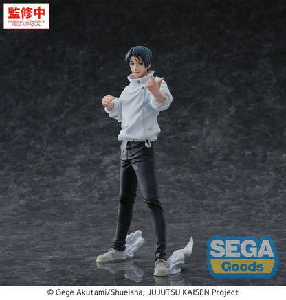GigantiX Yuta Okkotsu Manifestation figure extending a ring-bearing hand, wearing a white jacket and black trousers with white effects around his feet.