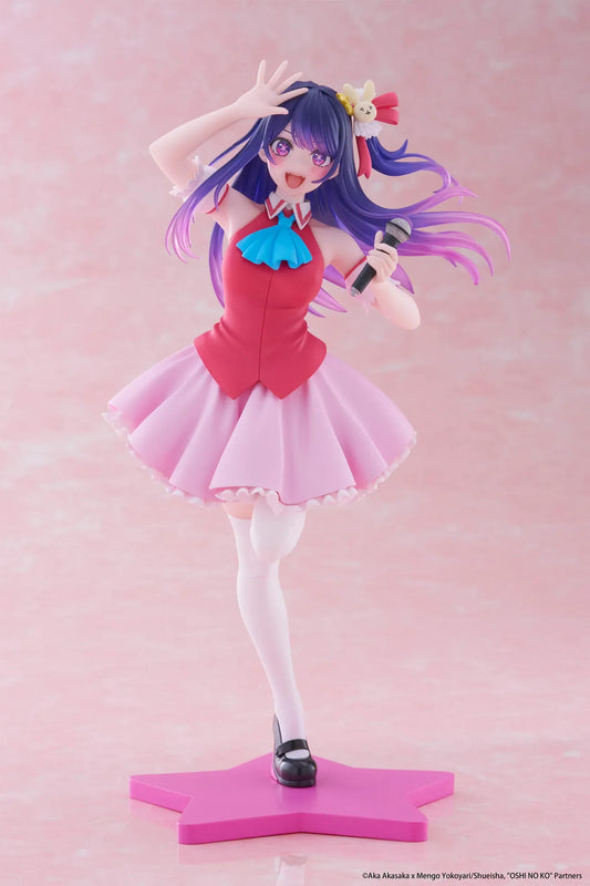 Ai Hoshino B-Komachi version Coreful figure from Oshi no Ko holding microphone on star base