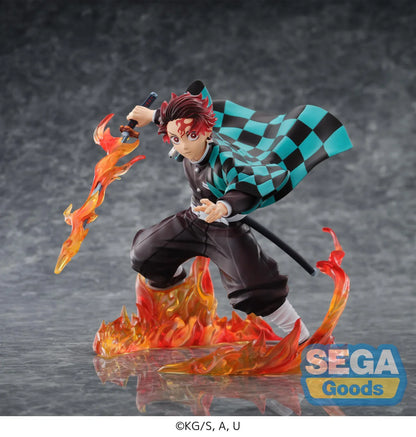 Demon Slayer Kimetsu no Yaiba FiGURiZMa Tanjiro Kamado Transparent World Figure with sword and translucent flame effects