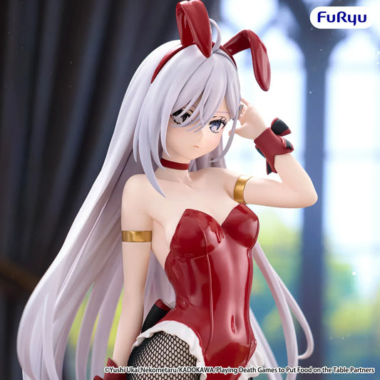 Playing Death Games to Put Food on the Table BiCute Bunnies Yuki figure by FuRyu in red bunny outfit