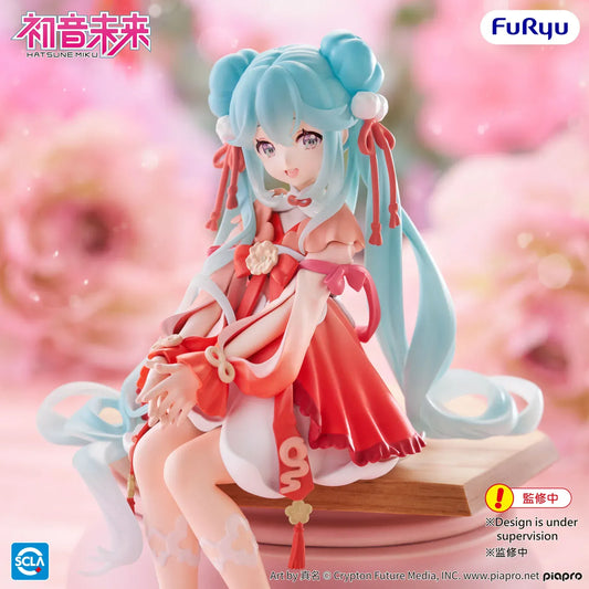 Hatsune Miku 2026 Chinese New Year Ver Noodle Stopper figure wearing red festive outfit with teal twin tails