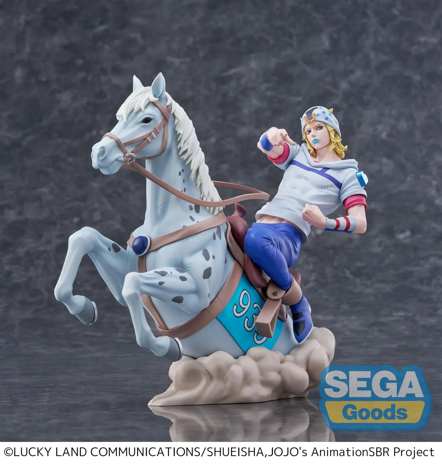 Johnny Joestar Xross Link MAX figure riding horse from JoJo's Bizarre Adventure Steel Ball Run by SEGA