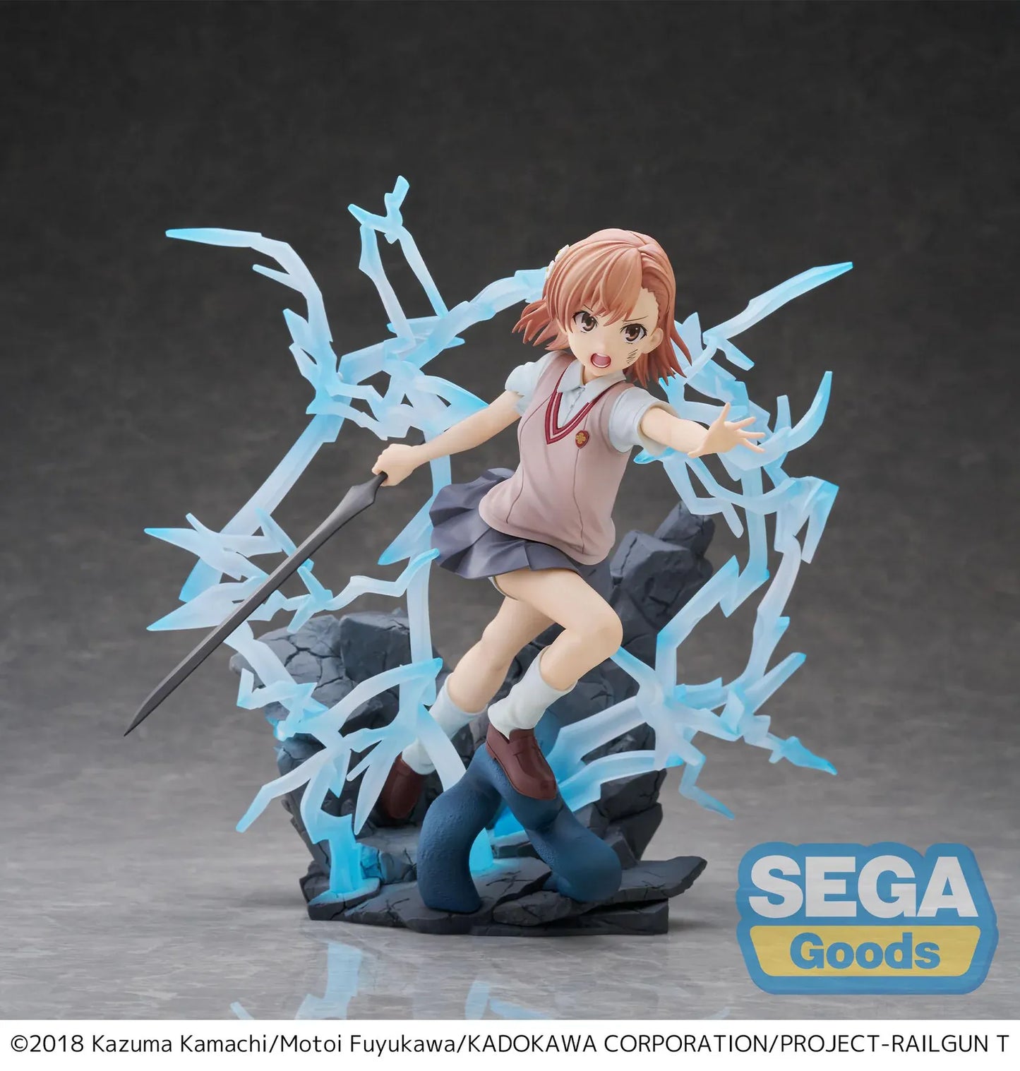 Mikoto Misaka FiGURiZMa figure with electric lightning effects from A Certain Scientific Railgun T by SEGA