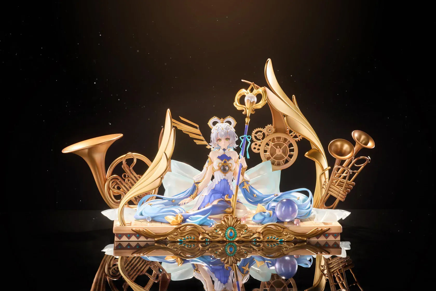 Vsinger Luo Tianyi Ba Yin Qi Xiang Version 1/7 scale figure with ornate musical instrument display base