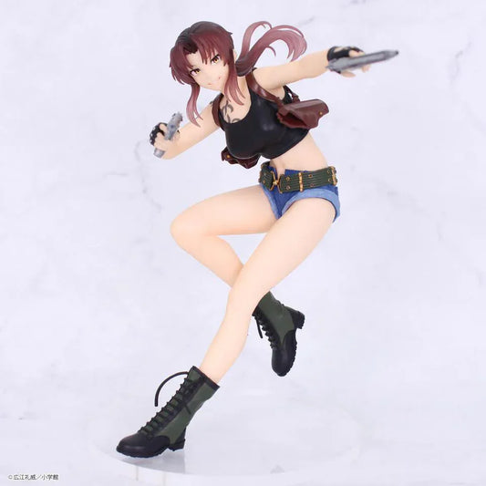 Black Lagoon VIVIT Revy action pose figure holding dual pistols