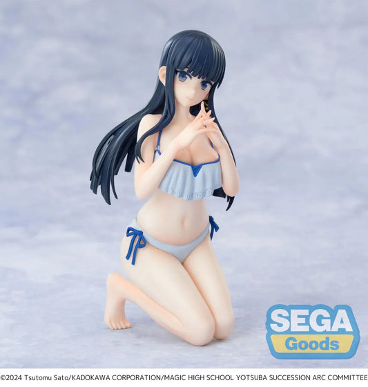 Miyuki Shiba Yumemirize figure by SEGA kneeling in light blue bikini from The Irregular at Magic High School The Movie Yotsuba Succession Arc