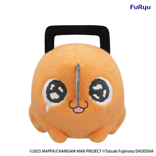 Chainsaw Man The Movie Reze Arc Milky Boa Pochita Big Plush Ver. B featuring sparkling embroidered eyes, orange plush body, and signature chainsaw blade
