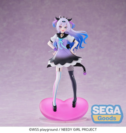 Needy Girl Overdose XStellar Purple Lollipop anime figure on heart-shaped base