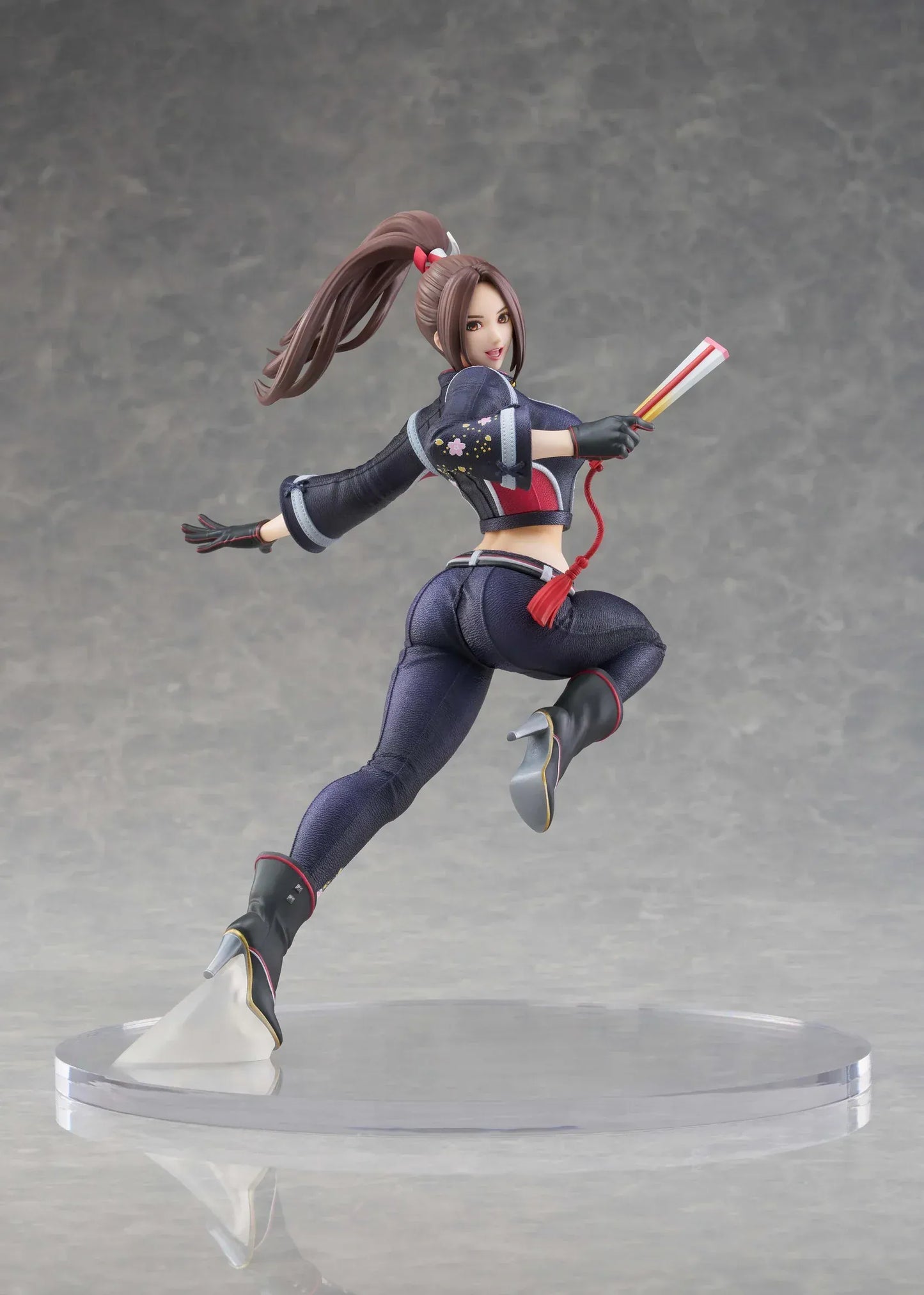 Mai Shiranui City of the Wolves 1/7 scale figure in dynamic action pose with modern ninja outfit