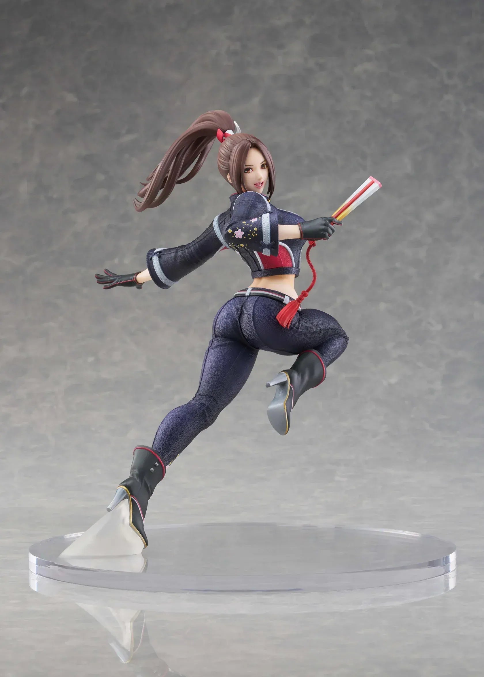 Mai Shiranui City of the Wolves 1/7 scale figure in dynamic action pose with modern ninja outfit