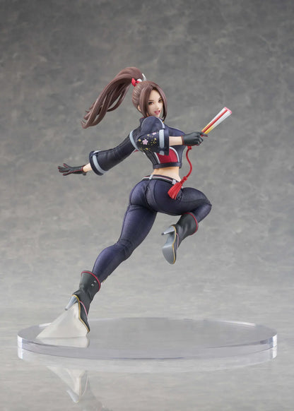 Mai Shiranui City of the Wolves 1/7 scale figure in dynamic action pose with modern ninja outfit