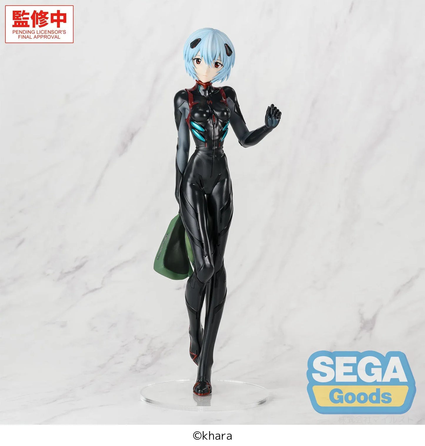 Rebuild of Evangelion FiGURiZMa Rei Ayanami Tentative Name Plugsuit Ver Figure wearing a black plugsuit
