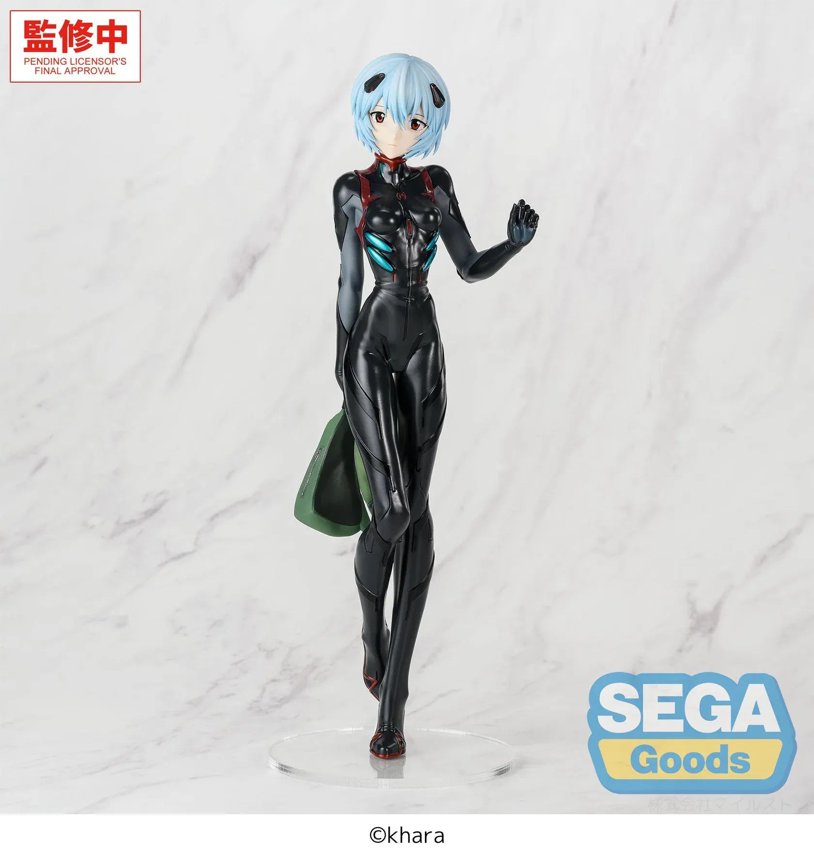 Rebuild of Evangelion FiGURiZMa Rei Ayanami Tentative Name Plugsuit Ver Figure wearing a black plugsuit