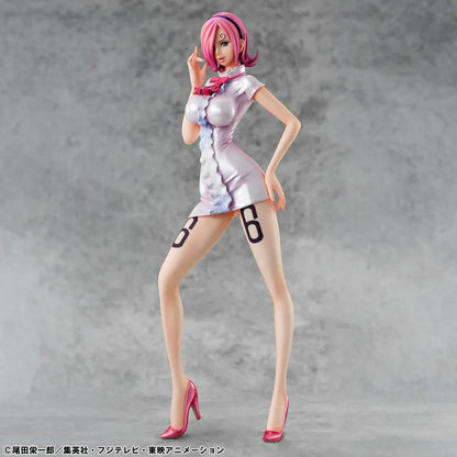 One Piece Portrait of Pirates Vinsmoke Reiju Limited Edition rerun figure wearing white dress with pink heels