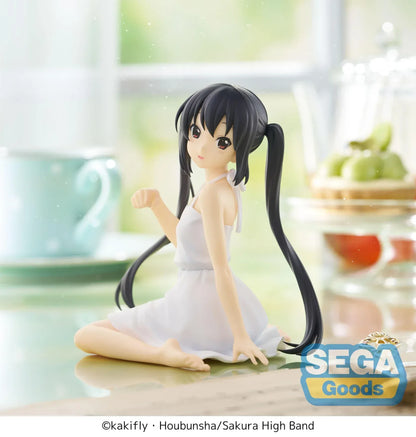 Azusa Nakano Yumemirize figure seated in white outfit from K-ON! anime