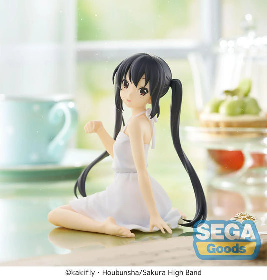 Azusa Nakano Yumemirize figure seated in white outfit from K-ON! anime