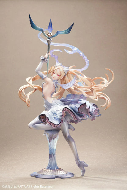 Zettai Junpaku Mahou Shoujo Kotone Sasaki 1/7 scale figure holding staff with flowing hair and magical effects
