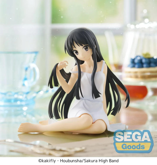K-On Yumemirize Mio Akiyama figure by SEGA sitting in white dress with long black hair
