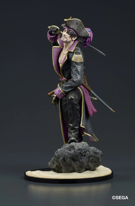 Like a Dragon Pirate Yakuza in Hawaii DIGSTA Captain Goro Majima figure wearing a detailed pirate captain outfit with cutlass