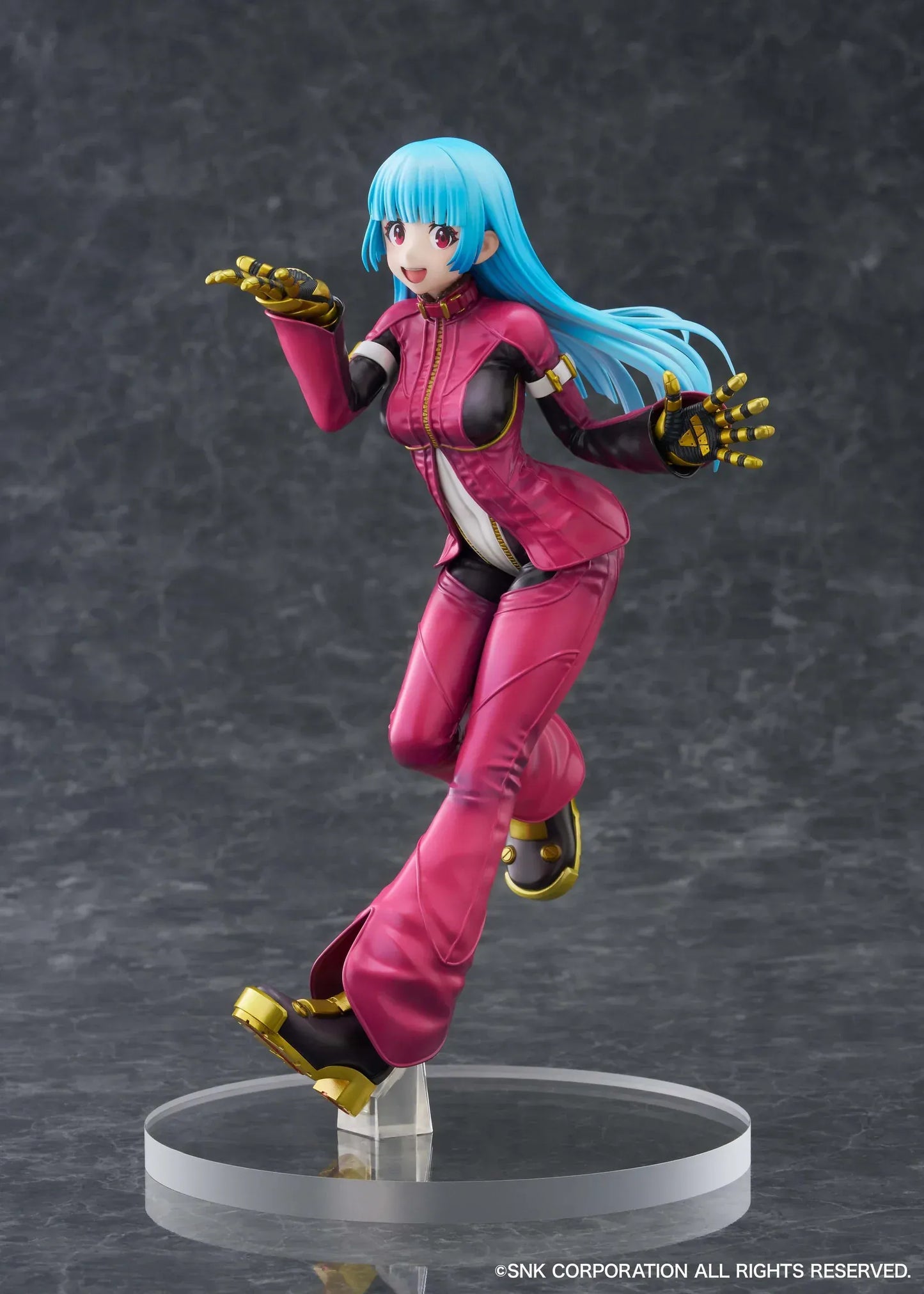 Kula Diamond The King of Fighters XV limited edition 1/7 scale figure in pink battle outfit with dynamic pose