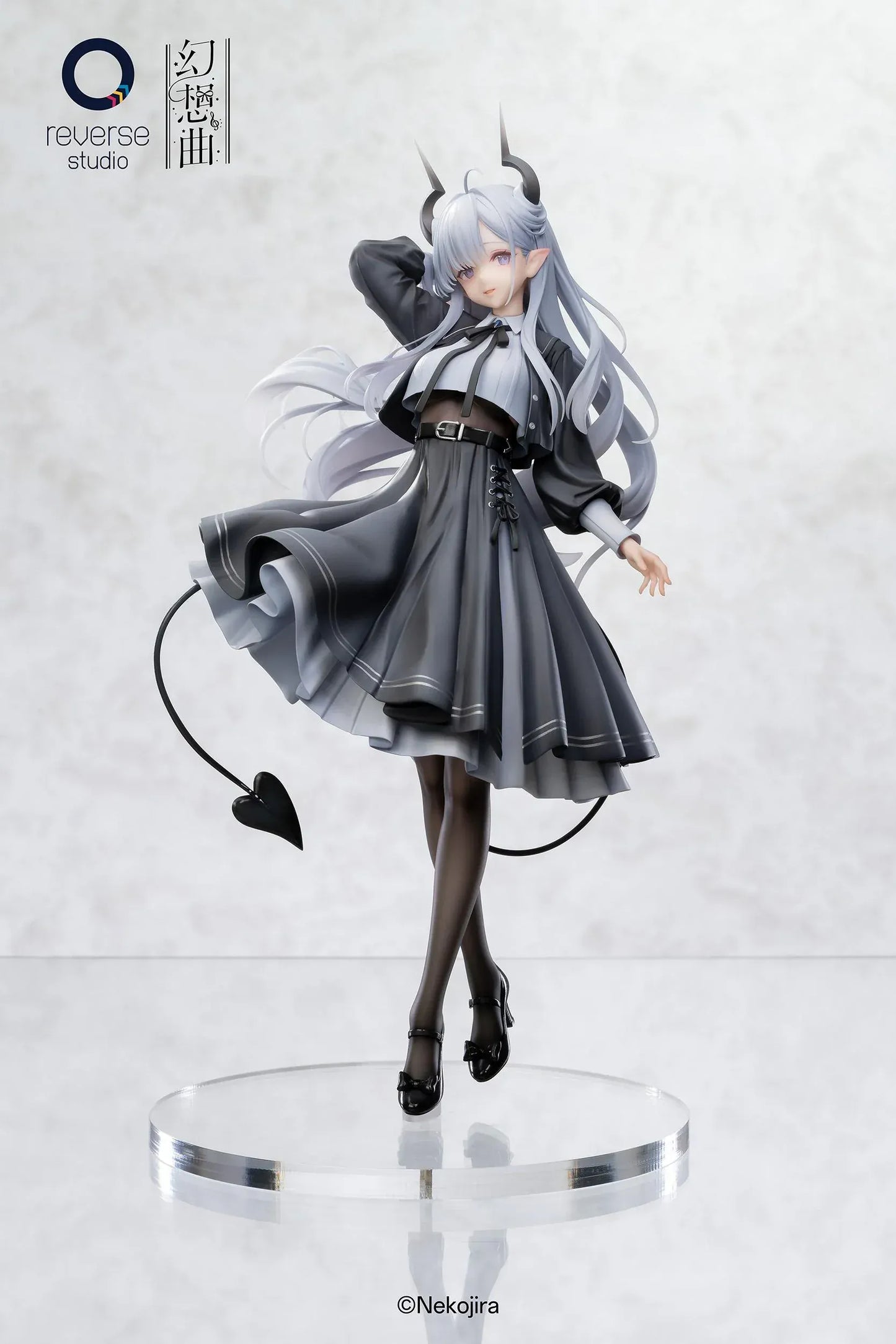 Fantasias Series Thea-chan Apprentice Succubus Ver Regular Outfit Edition 1/6 scale figure with bonus horns tail silver hair black dress