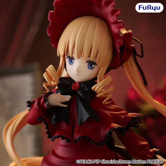 Rozen Maiden Trio-Try-iT Shinku figure by FuRyu in red gothic lolita dress