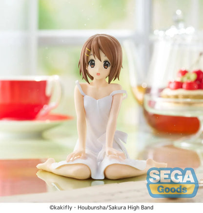 Yui Hirasawa Yumemirize figure seated in white outfit from K-ON! anime