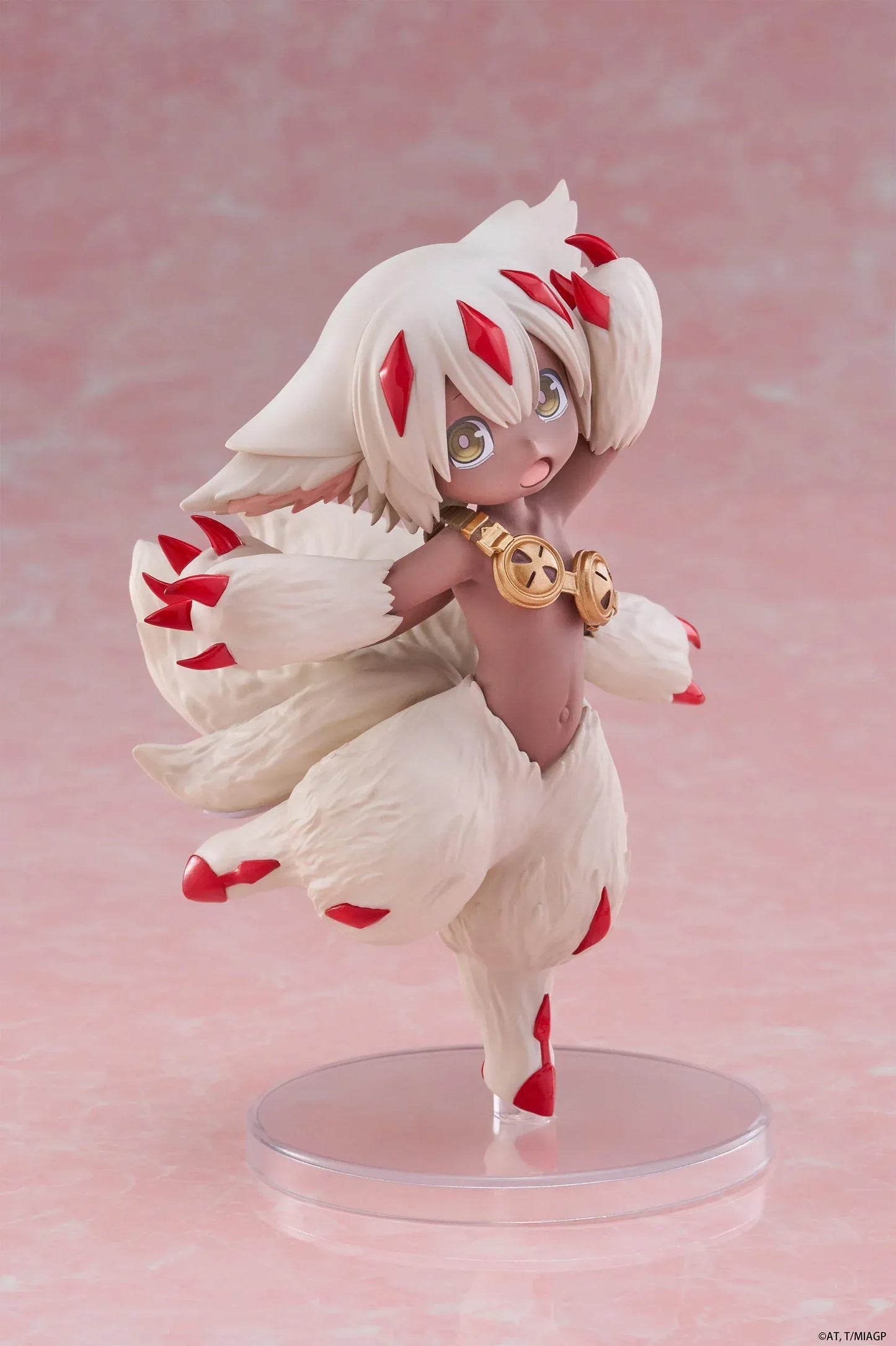 Made in Abyss: The Golden City of the Scorching Sun Faputa Coreful Figure (Re-issue) featuring Faputa in a dynamic pose with red markings and fluffy fur details.