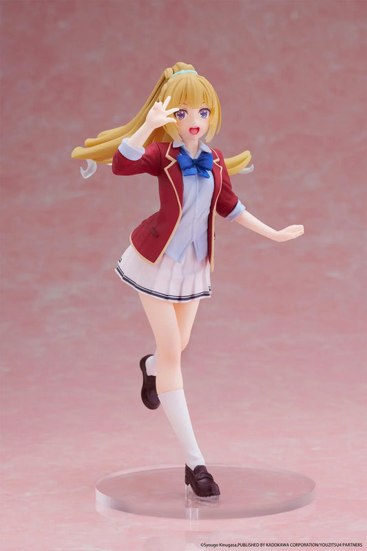 Classroom of the Elite Kei Karuizawa School Uniform Ver Coreful Figure reissue with red blazer, blue bow, and dynamic pose