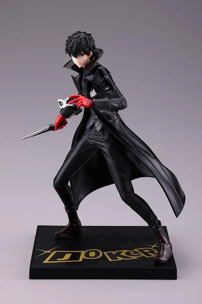 Persona 5 Royal Oshi Works Joker figure featuring Joker in his Phantom Thief outfit holding his signature dagger and mask on a themed display base
